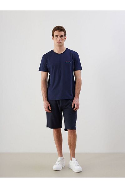 LC Waikiki LCW ECO Crew Neck Short Sleeve Printed Combed Cotton Men's T-Shirt