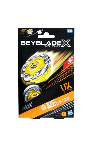 Hasbro BEYBLADE X LET IT RIP LAUNCHER AND WHEEL SET WAND WIZARD 5-70DB UX