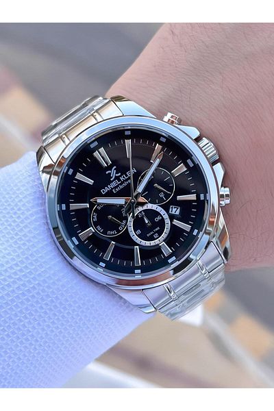 Daniel Klein Steel Cord Chronometer Dial Design 3 Atm Water Resistant Men Wristwatch 13524.2