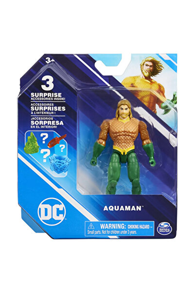 Spin Masters AQUAMAN FIGURE 10CM FLEXIBLE WITH ACCESSORIES
