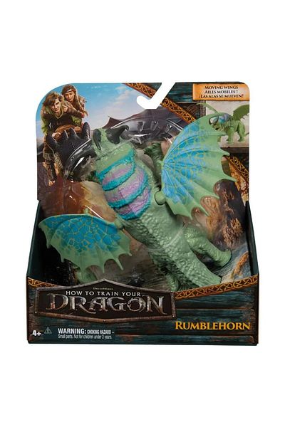 SPIN MASTERR HOW TO TRAIN YOUR DRAGON RUMBLEHORN FIGURE 20CM