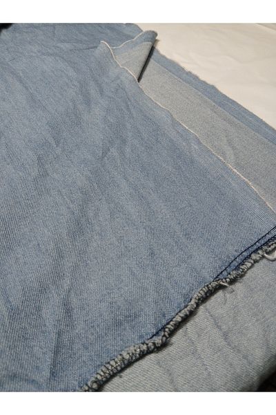 AKTEZ-EL Washed Square Patterned Cotton Fabric 97% Cotton 3% Lycra One Piece Fabric Size; Length=215Cm Width=175Cm