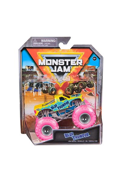 Spin Masters MONSTER JAM BLUE THUNDER METAL CAR 1 TO 64 SCALE