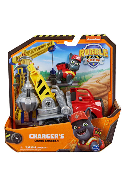 Spin Masters PATRULA CATELUSILOR RUBBLE SI ECHIPA VEHICUL DE BAZA CHARGER