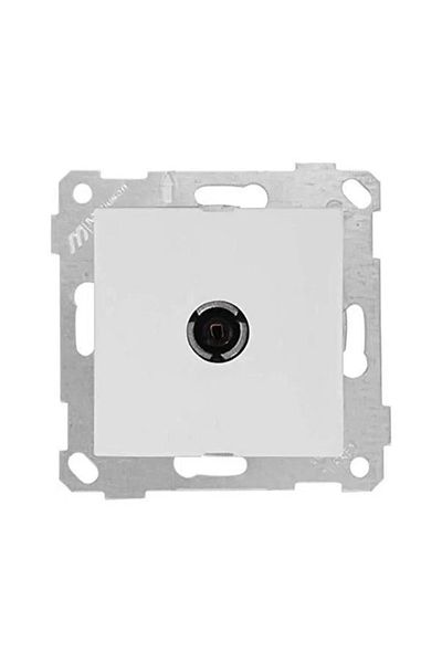 LiderGlobal White tv socket f connector frameless - compatible frame for socket and switch