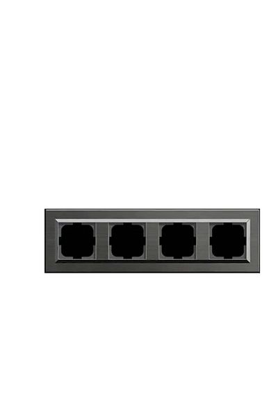 LiderGlobal Magnetic gray quad frame quantum - compatible frame for socket and switch