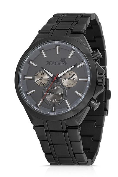 Polo Air Sports Case Men's Wristwatch Anthracite Gray Color Pl-0996E6X