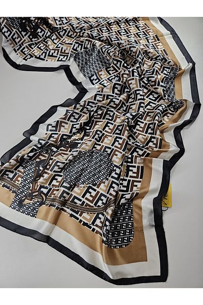 Webinay Home F Pattern Chain Pattern Voile Silk Shawl New Season Shawl Scraf Premium