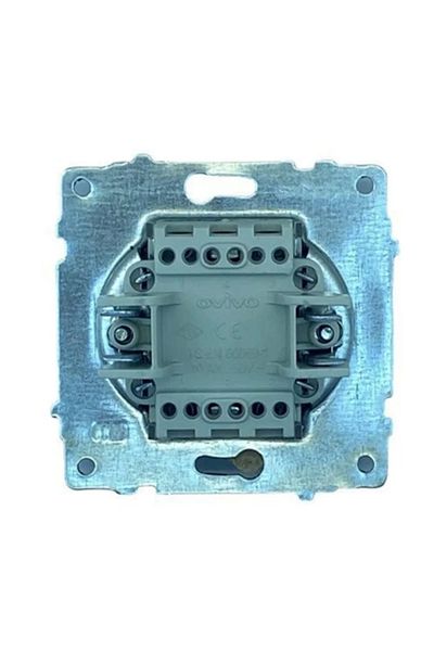 LiderGlobal Anthracite single key frameless grano - compatible frame for socket and key
