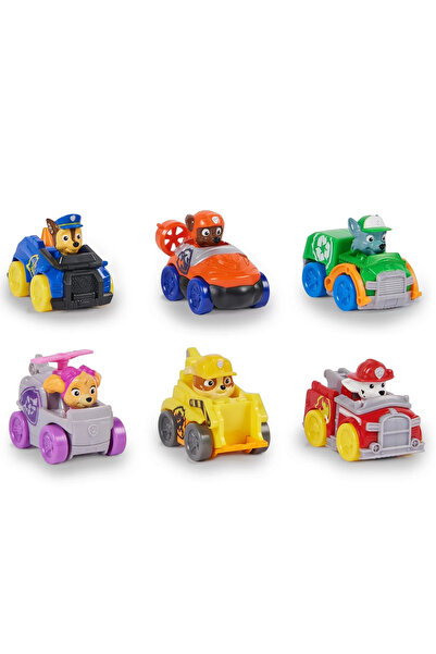 Spin Masters PATRULA CATELUSILOR PUP SQUAD RACERS PACHET CADOU 6 VEHICULE DE BAZA