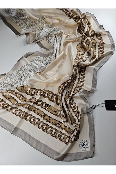 Webinay Home Voile Silk Shawl Chain Pattern New Season Shawl Scraf Premium