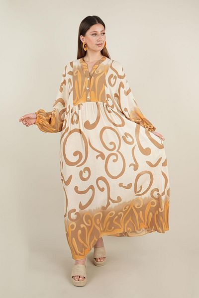 Ranasubaşı Bohemian Dress Cotton Viscose - Bhm16
