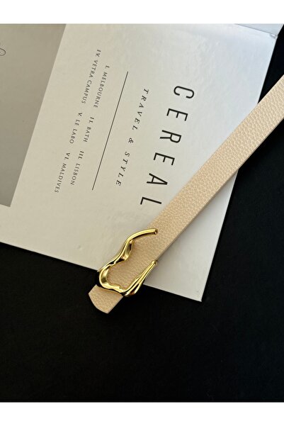 TABA BUTİK حزام نسائي بإبزيم ذهبي
