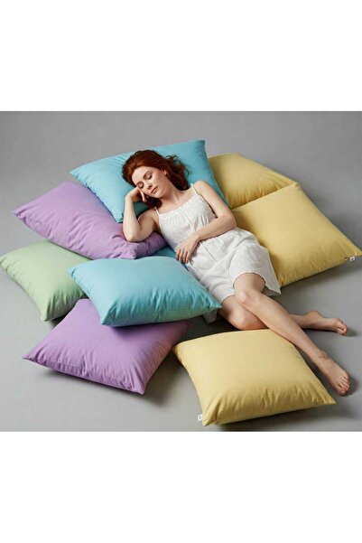 Loova 10 قطع كيس وسادة قطن 100% 5 ألوان كيس فاخر سحاب مقاس 50*70