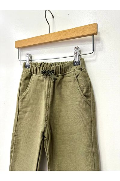 rois Baby Unisex Muslin Khaki Pants