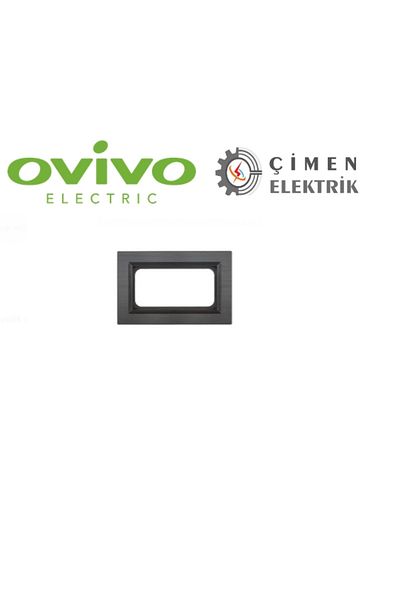 LiderGlobal Quantum gray double grounded socket frame - compatible frame for socket and switch