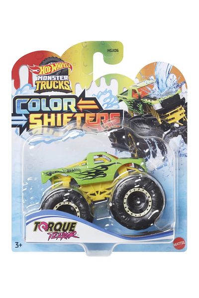 HOT WHEELS MONSTER TRUCK TORQUE TERROR WITH COLOR CHANGERS SCALE 1:64