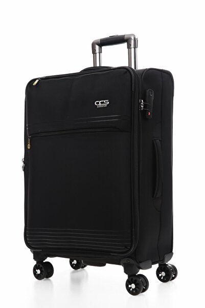 ÇÇS ÇÇS Unisex Ultra Light Hafif Lüx Kumaş Ithal Körüklü Valiz 25610