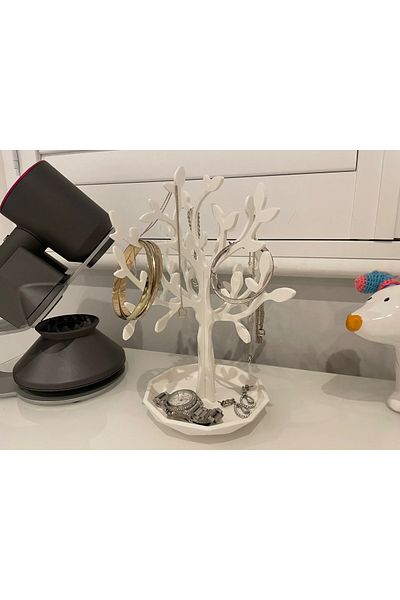 Heners Tree Design Jewelry Stand Ring Earring Necklace Hanger Jewellery Organizer Hanger