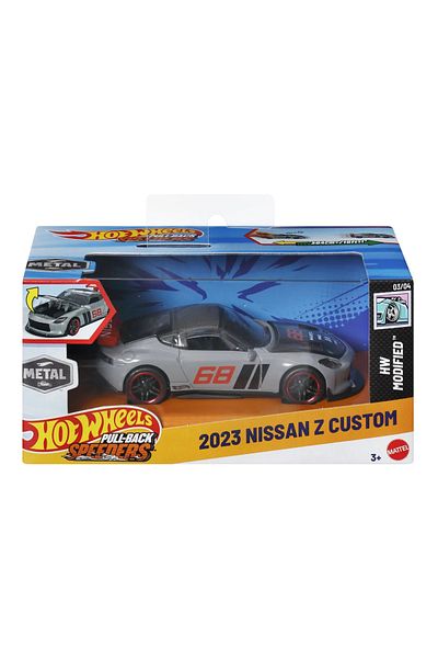 HOT WHEELS METAL CAR WITH PULL BACK SYSTEM 2023 NISSAN Z CUSTOM HW MODIFIED SCALE 1:43
