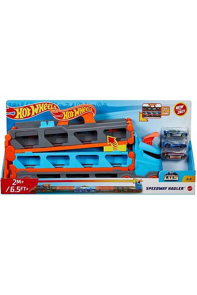 HOT WHEELS HOT WHEELS 2 IN 1 MEGA CAR TRANSPORTER TRACK