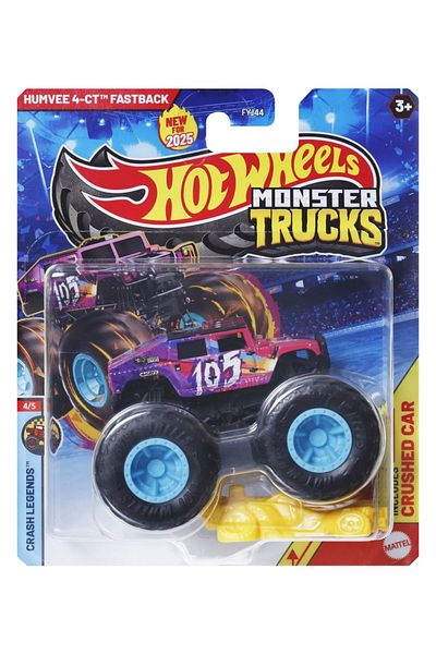 HOT WHEELS MONSTER TRUCK HUMVEE 4-CT FASTBACK SCALE 1:64