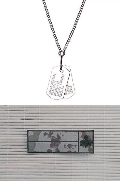 İZMİR ASKERİ MALZEME Kamuflaj Kan Gruplu Nakisli Soyadi Karaci Ogretmen isiml...