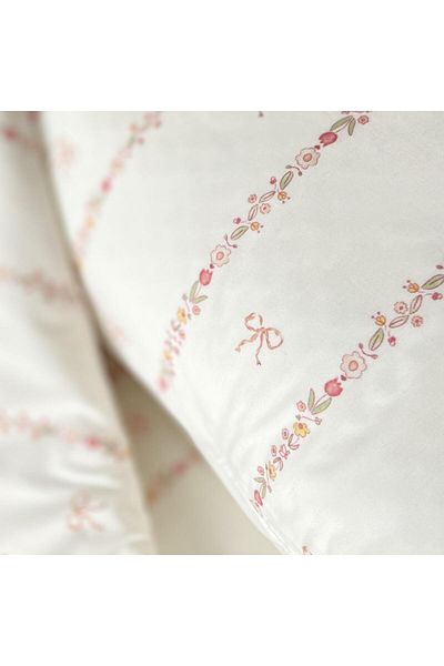 Zezig Bow Line Single Pillow-Sheet Set