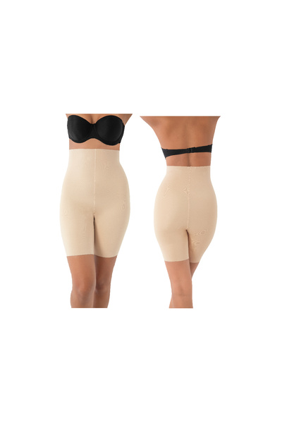 mdrandy Laser Cutted High Waist Long Corset (2 Sizes Smaller - No Marks - Anti-Slip Silicone Texture)