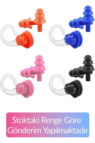 GÜVEN Earplugs and Nose Clip Pool and Sea Swimming Set