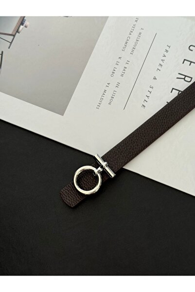 TABA BUTİK Curea de damă cu detaliu de cataramă argintie