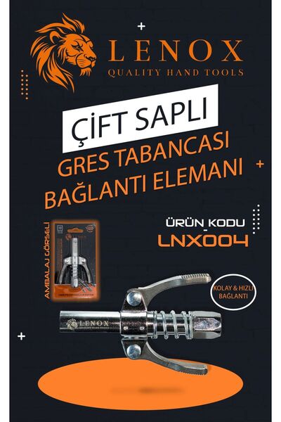 Lenox Tools Gres Pompası Ucu – Çift Mandallı, Sızdırmaz Yeni Nesil %100 Çelik...