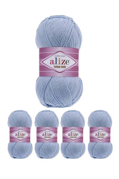 Alize Original Turkish Alize Cotton Gold Threads, 5 Pieces