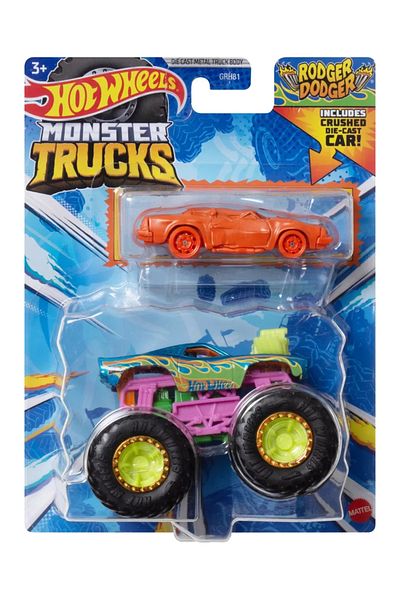 HOT WHEELS MONSTER TRUCK AND RODGER DODGER METAL CAR