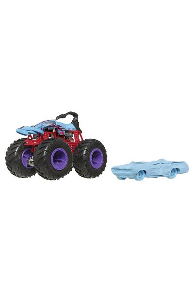 HOT WHEELS MONSTER TRUCK AND METAL CAR SCORPEDO