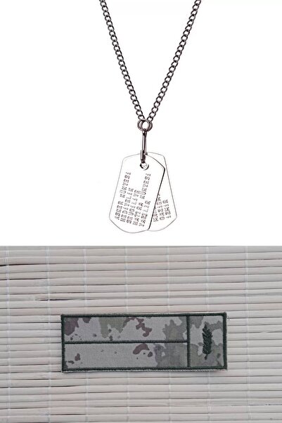 İZMİR ASKERİ MALZEME Kamuflaj Kan Gruplu Nakisli Soyadi Karaci ikmal isimlik ...