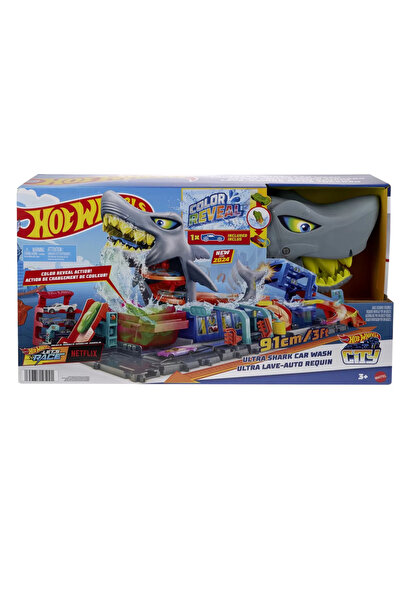 mattel HOT WHEELS CITY COLOR REVEAL CAR WASH 91CM