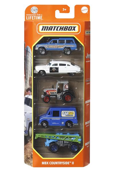 Matchbox SET OF 5 DIECAST CARS MBX COUNTRYSIDE II 1:64 SCALE