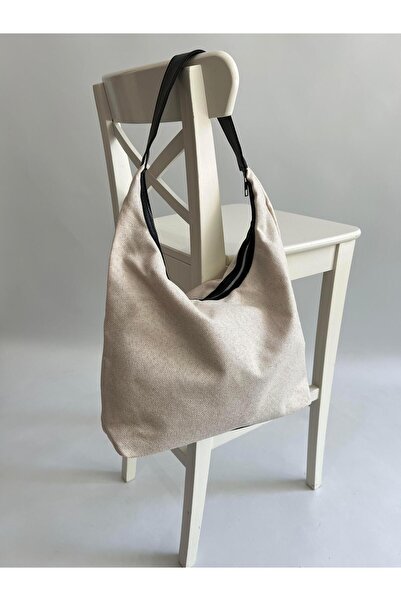 Mia Collection Geantă de mână și de umăr pentru femei Summer Dark Model Linen...