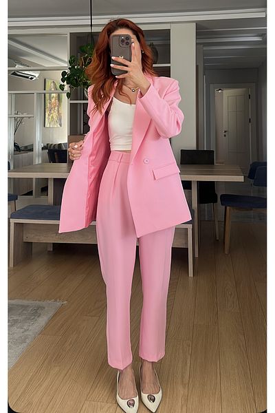 bonnline Carrot Pants Jacket Set