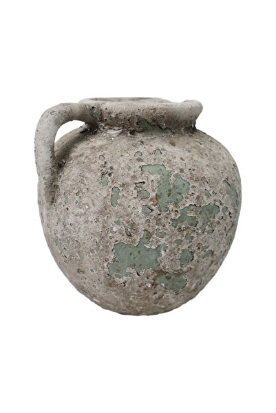 Generic Luxury Ceramic Vase in Tranquil Green for Elegant Home or Garden Decor (15*15 cm)