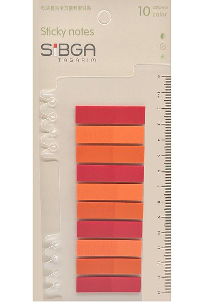 sibga tasarım Transparent Colored Postit Post-it Post It.Bookmark Bookmark Postit Sticker Note Paper 200 Sheets