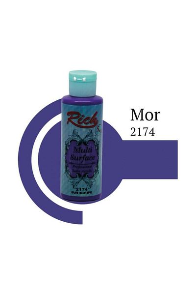 MR RZN STORE Rich Multi Surface 2174 Purple Acrylic Paint 120 cc