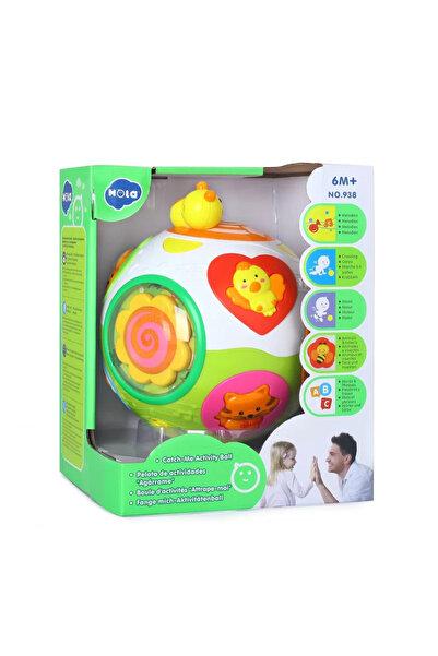 Jucarii Bebe MINGEA INTERACTIVA CU LUMINI SI SUNETE PRINDE-MA DACA POTI