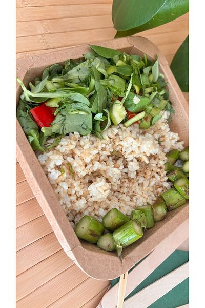 alenked Tuktuk Kraft Cardboard Bowl Pet with Lid 550 Cc 20 Pieces