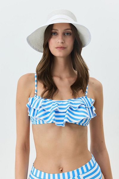 C&City Straw Beach Hat with Brim Y25730-27 White