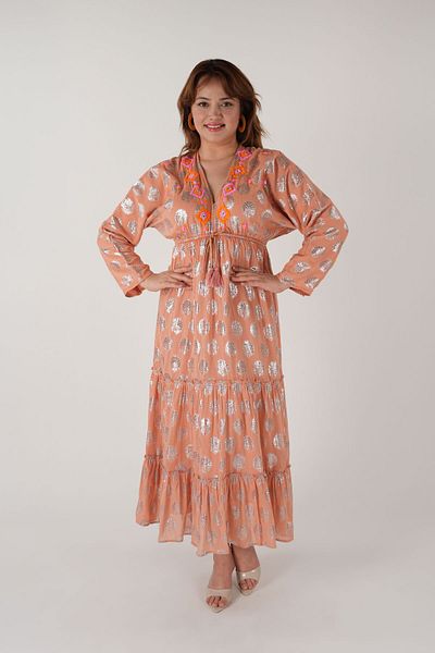 NAVAJO Maxi Dress – 100% Cotton – Plus Size