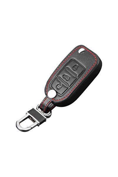 EMESZON Breloc cu carcasă pentru telecomandă auto, pentru chei tip cuțit, EMESZON®, VW, Volkswagen, Skoda, Seat, negru