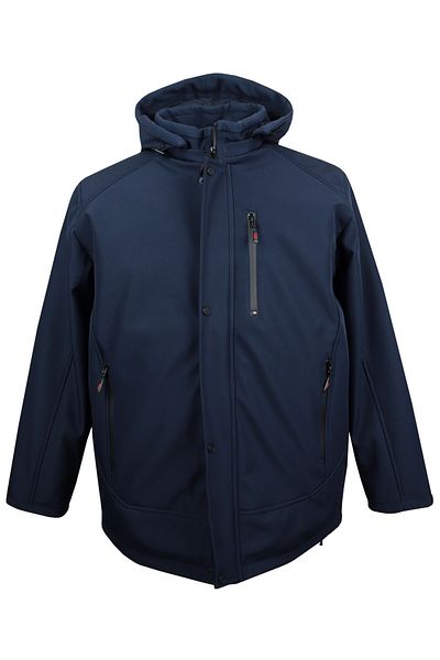 tambattal Μαλακό παλτό με επένδυση Plus Size Navy Blue (Wide Comfortable Fit)