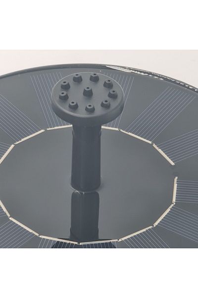 dalimag Kit solar, fantana cu incarcare solara, 7 capete schimbabile, negru